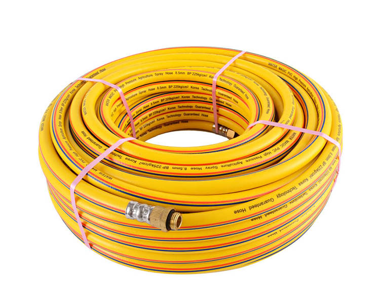 Customizable 5 Layers High Pressure Spray Hose With Brass Couplings