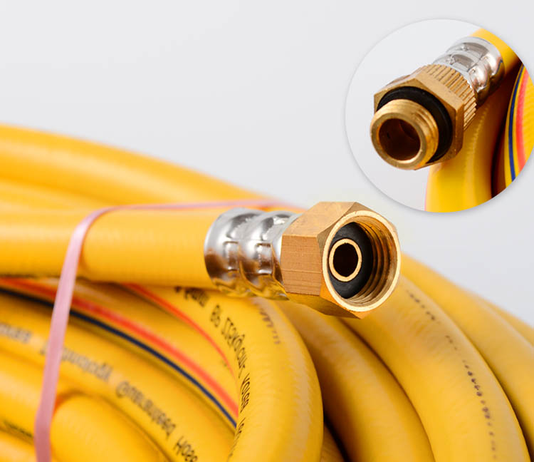 Customizable 5 Layers High Pressure Spray Hose With Brass Couplings